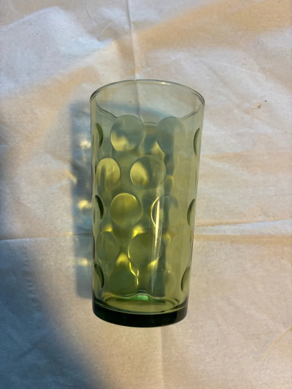 Vintage Mid Century Green Hazel Atlas Eldorado Juice/Highball Glass